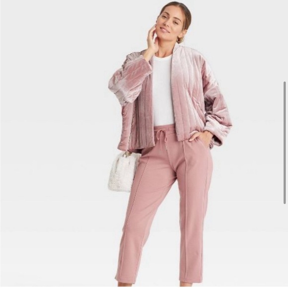 a new day Jackets & Blazers - A New Day Pink Quilted Puffer Coat